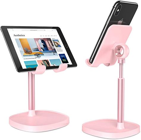 Phone Table, Phone Stand For Desk, Phone Dock, Desain Pantry, Iphone Holder, Cell Phone Stand, All Mobile Phones, Ipad Stand, Pink Kitchen