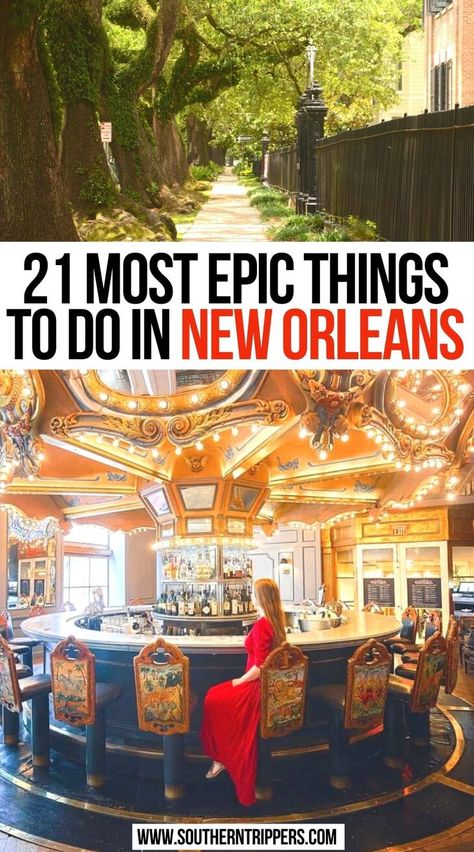 21 Most Epic Things To Do In New Orleans New Orleans Weekend Trip, New Orleans Activities, New Orleans Itinerary, New Orleans Christmas, New Orleans Travel Guide, Carribean Cruise, New Orleans Vacation, French Quarter New Orleans, Louisiana Travel