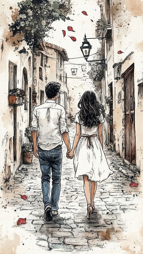 Couple Drawing Ideas, Romantic Drawing, Klimt Art, Diy Pottery Painting, Couple Drawing, Pencil Sketch Images, Romantic Words, Meaningful Drawings, Cute Couple Drawings