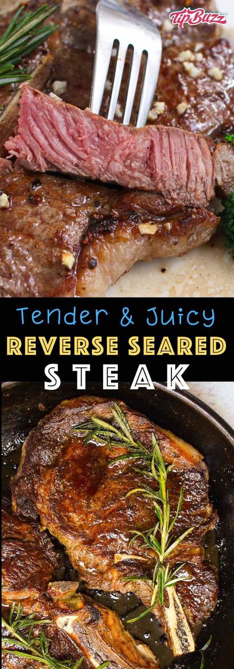 Cast Iron Steak Oven, Steak Oven, Sear A Steak, Reverse Sear Steak, Sear Steak, Bacon Wrapped Filet, Steak In Oven, Pan Seared Steak, Grilled Steak Recipes