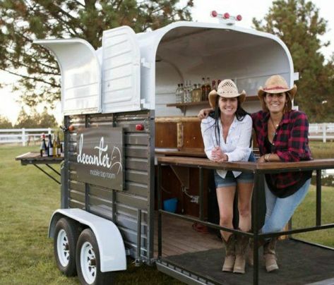 Working Tables, Float Bar, Wine Truck, Street Food Cart, Converted Horse Trailer, Horse Box Conversion, Horsebox Bar, Mobile Bar Cart, Horse Float