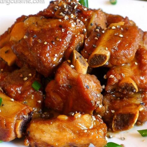 Vietnamese Caramelized Pork Recipe - Allrecipes.com | Allrecipes Caramelized Pork, Pork Spareribs, Rib Tips, Vietnamese Soup, Vietnamese Pork, Chicken Roast, Cambodian Food, Mapo Tofu, Viet Food