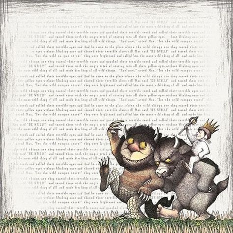 "This is for one sheet of paper from the Where The Wild Things Are Collection from Paper House Productions. Each sheet is double sided and measures 12\" by 12\"." Where The Wild Things Are Art, Where The Wild Things Are, Wild Is The Wind, Indian Animals, Wild Rumpus, Funny Paintings, Paper House, Kids Party Themes, Go Wild