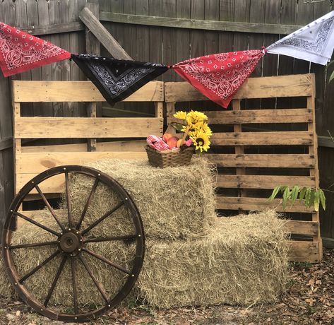 Adult Western Party, Western Vbs, Western Centerpieces, Country Western Parties, Western Party Decorations, Cowboy Theme Party, Halloween Photo Booth, Western Birthday Party, Wild West Party