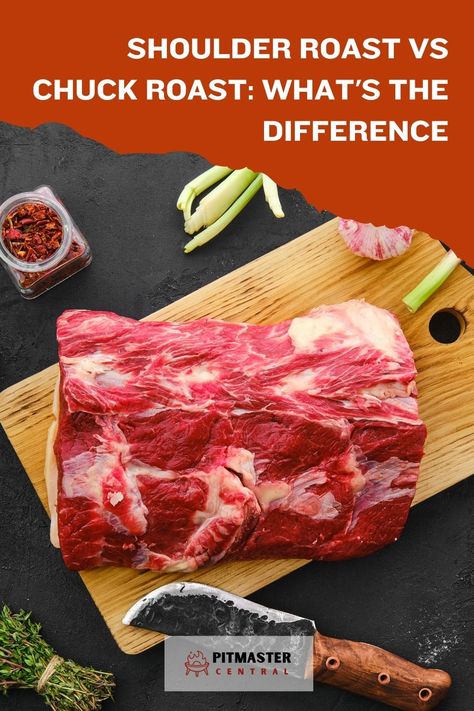 Curious about the difference between shoulder roast and chuck roast? Find out in this informative post. Explore the various cuts of beef and how to cook them to perfection. Learn more about different cooking techniques and the best recipes to try. Upgrade your knowledge of meat cuts today! Beef Shoulder Roast, Arm Roast, Blade Roast, Cuts Of Beef, Shoulder Roast, Flat Iron Steak, Smoked Meat Recipes, Slow Cooked Beef, Beef Chuck