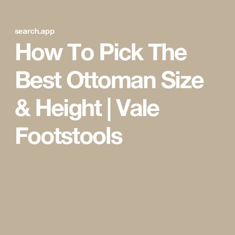 How To Pick The Best Ottoman Size & Height | Vale Footstools Cream Ottoman, Yellow Ottoman, Ottoman Ideas, Coffee Table Alternatives, Grey Footstool, Red Ottoman, Bench Height, Pink Ottoman, Green Ottoman