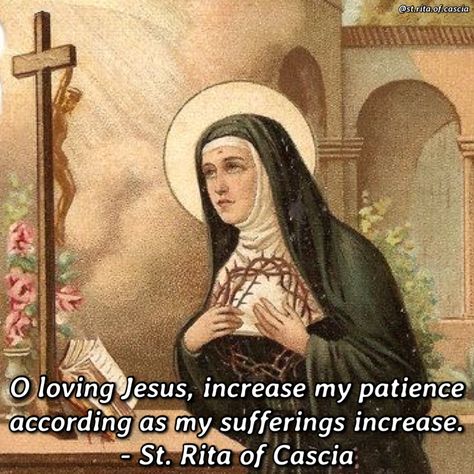 St Rita Of Cascia Quotes, Saint Rita Of Cascia, Saints Prayers, Women Saints, Catholic Saints Prayers, Divine Infant Jesus, Rita Of Cascia, Orthodox Quotes, Saint Rita