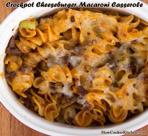 Slow Cooker Cheeseburger Macaroni Crockpot Cheeseburger Macaroni, Cheeseburger Macaroni Casserole, Crockpot Cheeseburger, Cheeseburger Macaroni, Slow Cooker Kitchen, Macaroni Casserole, Slow Cooker Casserole, Crockpot Casserole, Weekend Dinner