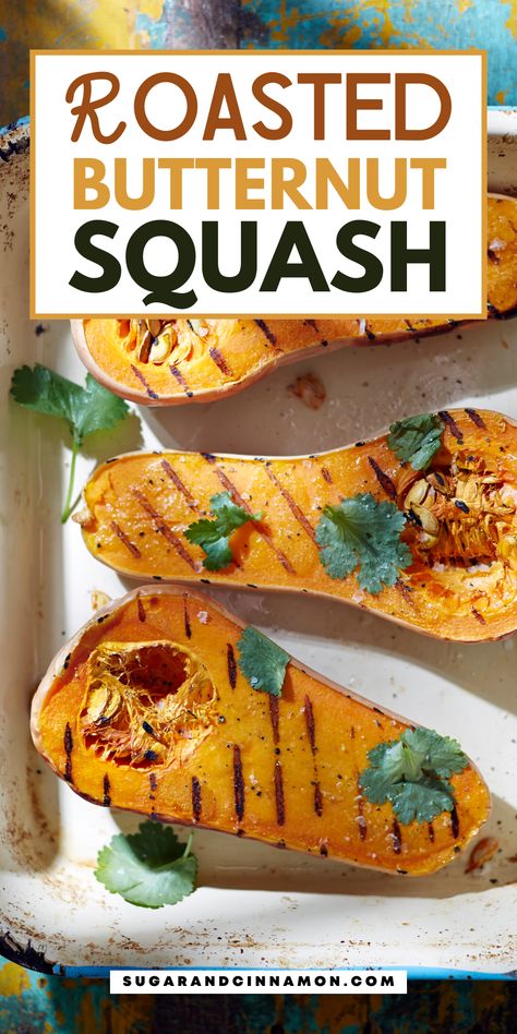 Roasted butternut squash is a tasty, healthy treat! 🍁🍴 With its rich flavors and golden finish, it’s the perfect addition to any meal. This simple recipe is easy to follow and full of flavor. Save this pin for your next cozy dinner inspiration! 📌🌟 Roasted Butternut Squash And Potatoes, Roast Butternut Squash Recipes, Meals With Squash, Koginut Squash Recipes, Roasted Butternut Squash Recipes, Butternut Squash With Pecans, Butternut Squash Dinner, Butternut Squash Recipes Healthy, Pecan Pie Cookies Recipe