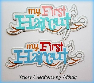 First Haircut Boy, Baby Boy First Haircut, Born Baby Photos, First Birthday Board, Baby Haircut, Boy Scrapbook Layouts, Scrapbook Die Cuts, Baby Scrapbook Pages, Scrapbooking Layouts Baby