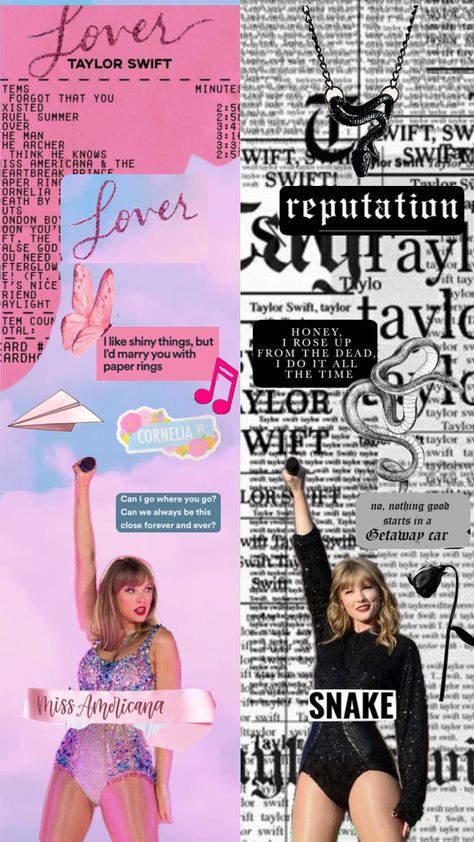 lover taylor and reputation taylor              #taylorswift #lover #lovertaylorswift #reputation #reputationera #loverera #reputationtaylorswift Lover And Reputation, Lover Taylor, Xmas Wallpaper, Taylor Swift Concert, Taylor Swift Album, Taylor Swift Wallpaper, Taylor Swift Songs, Taylor Swift Fan, Taylor Swift Pictures