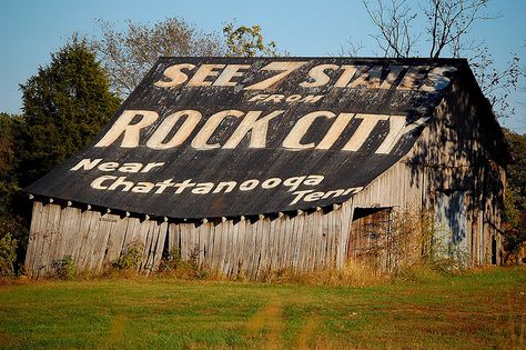 Rock City | Rock City Barns Rock City Chattanooga, See Rock City, Lookout Mountain Georgia, I Will Come Back, Ruby Falls, About Letting Go, Location Unknown, Product Ads, Primitive House