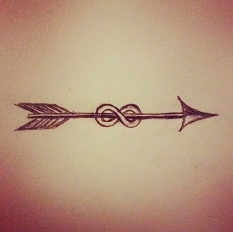 Infinity Tat, Infinity Arrow Tattoo, Meaning Of Arrow Tattoo, Tattoo Arrow, Tattoos Infinity, Petit Tattoo, Tattoos Geometric, Infinity Tattoos, Cute Small Tattoos