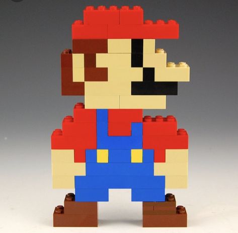 Mario Lego Ideas, Duplo Lego Ideas, Lego Mario Bros, Mario Lego, Lego Basic, Lego Mario, Lego Challenge, Lego Club, Construction Lego