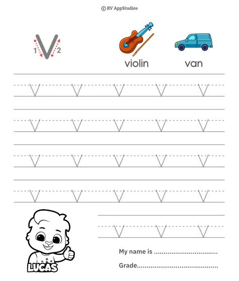 Small Letter v Trace Letter V Tracing, V Worksheet, Alphabets Worksheet, Letter V Worksheets, Printable Alphabet Worksheets, Toddler Homeschool, Kids Worksheets, Small Letter, Kids Worksheets Printables