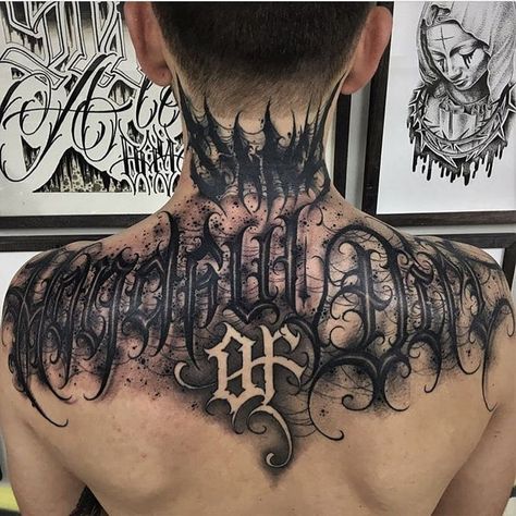 Lettering by PaulSoul #PaulSoul #letteringtattoos #blackandgrey #script #text #font #gothic #writing #lettering #darkart Font Tato, Tattoo Fonts Alphabet, Gothic Lettering, Chicano Lettering, Tattoo Lettering Styles, Tattoo Background, Graffiti Tattoo, Calligraphy Tattoo, Lettering Tattoo