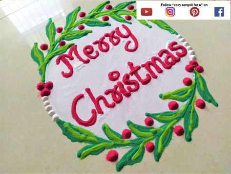 #merrychristmasrangoli #rangoli #rangoidesigns #kolam #muggulu #christmas rangoli Rangoli For Christmas, Christmas Muggulu, Christmas Kolam, Christmas Rangoli, Simple Rangoli Designs Images, Rangoli Designs Images, Simple Rangoli, Rangoli Designs, Simple Christmas