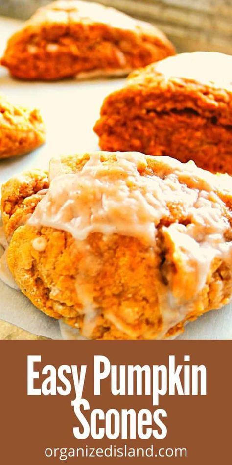 Pumpkin Scones Recipe, Scone Recipes, Dough Starter, Scones Recipe Easy, Homemade Scones, Scones Easy, Pumpkin Recipes Easy, Fall Baking Recipes, Pumpkin Scones