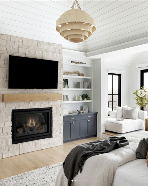 25 Practical Yet Beautiful Electric Fireplace With Tv Above Ideas - Fresh Diy Home Bedroom Fireplace Electric, Tv Built In Wall Unit With Fireplace, Electric Fireplace With Tv Above, Built In Electric Fireplace Ideas, Electric Fireplace With Tv, Fireplace With Tv Above, Electric Fireplace Decor, Fireplace With Tv, Wall Units With Fireplace