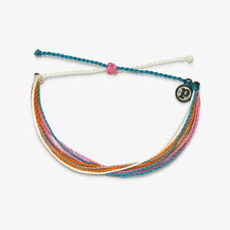 It’s the bracelet that started it all. Each one is handmade, waterproof and totally unique— in fact, the more you wear it, the cooler it looks. Grab yours today to feel the Pura Vida vibes. Bracelets Beachy, String Friendship Bracelets, Bday Wishlist, Watermelon And Lemon, Pura Vida Bracelets, Pinky Promise, Braided Bracelets, Accessories Bracelets, Pink Orange