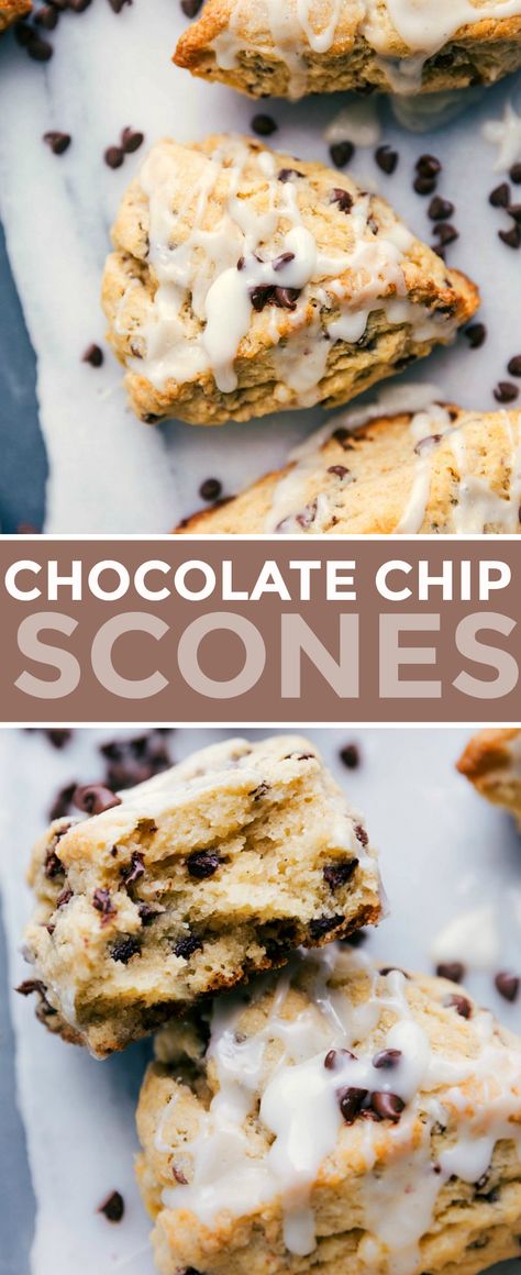 Scones Made With Yogurt, Easy Chocolate Chip Scones, Gluten Free Chocolate Chip Scones, Scones With Greek Yogurt, Scones Recipe Chocolate Chip, Crunchy Scones, Scone Flavor Ideas, Scones With Yogurt, Scones Chocolate Chip