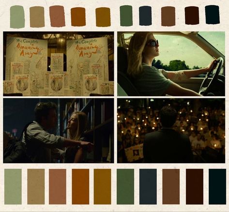 David Fincher Aesthetic, Thriller Cinematography, Film Color Palette, Photo Analysis, Mystery Thriller Books, Movie Color Palette, Film Ideas, True Autumn, Gillian Flynn