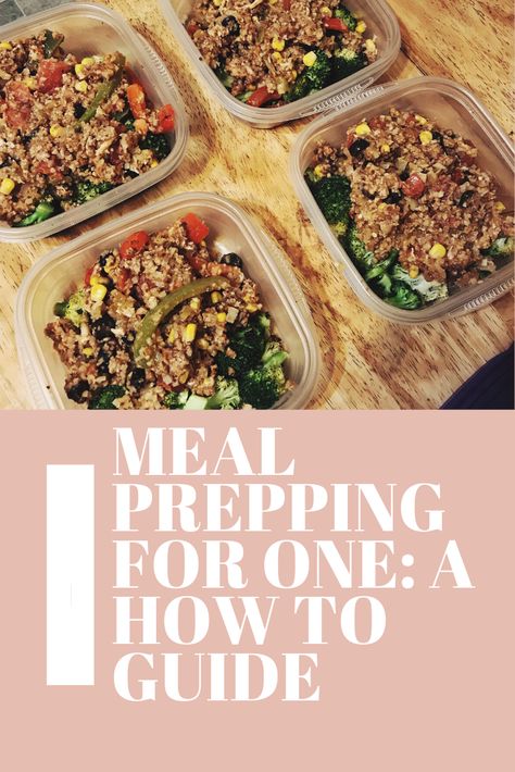 One Person Meal Prep Ideas, Single Person Meal Prep, Meal Prep For 1 Person, Meal Prep For One Person, Meal Prep For One, Iifym Meal Plan, Tips For Meal Prepping, Cheap Meal Prep, Healthy Easy Recipes