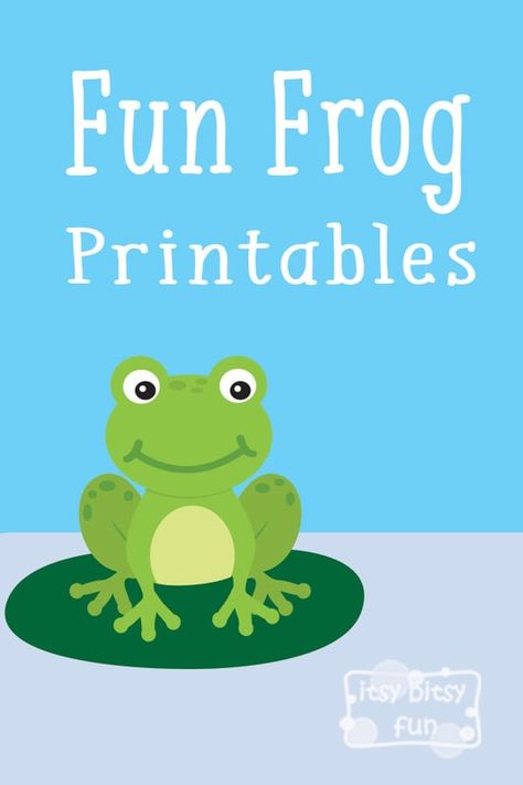 Frog Facts For Kids, Turtle Preschool, Frog Project, Free Winter Printables, Frog Crafts Preschool, Frog Quilt, Tadpole To Frog, Pond Life Theme, Build A Monster