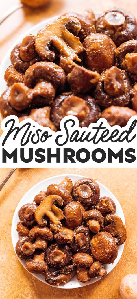 Umami Mushroom Recipe, Spicy Mushrooms Recipe, Mushroom Recipes Korean, Japanese Mushrooms Recipes, Miso Butter Mushrooms, Umami Recipes Dishes, Marinated Shiitake Mushrooms, Mushroom Dinner Recipes Vegetarian, Hedgehog Mushroom Recipe