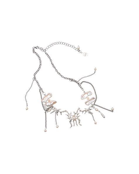 GOSSAMER NECKLACE | Marc Jacobs Heaven Marc Jacobs Heaven, Harlot Hands, God Of Music, Sterling Silver Chain Necklace, Fashion Wishlist, Silver Chain Necklace, Sterling Silver Chain, Sterling Silver Chains, Freshwater Pearls