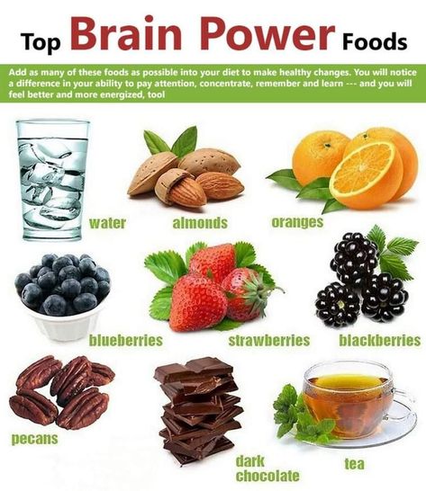 Foods That Improve Memory, Foods For Brain, Good Brain Food, Brain Healthy Foods, Heart Lungs, Brain Boosting Foods, Food Health Benefits, Healthy Changes, Super Foods