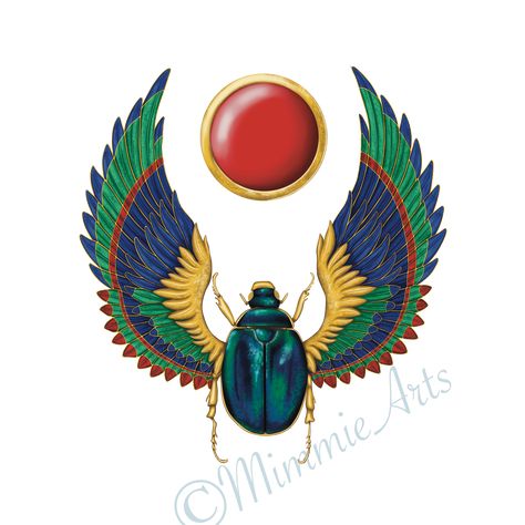 Egyptian Beetle, Scarab Beetle, Egyptian Art, Alchemy, Egypt, Tattoos, Quick Saves, Art