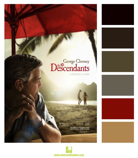 Color palette based on the movie poster for "The Descendants" The Descendants Movie, Descendants Movie, Promo Flyer, Beau Film, The Descendants, Movies Worth Watching, I Love Cinema, See Movie, Shailene Woodley