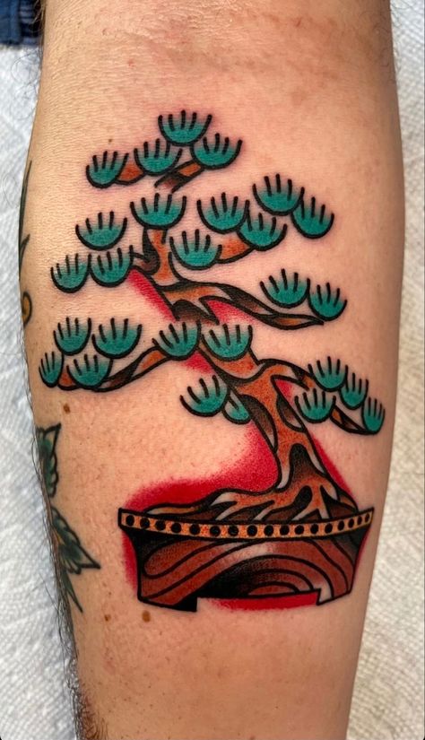 American Traditional Japanese Tattoo, Traditional Japanese Flower Tattoo, Old School Japanese Tattoo, Bonsai Tree Tattoo, Tattoo Peito, Japanese Traditional Tattoo, Japanese Reference, Philippines Tattoo, American Style Tattoo