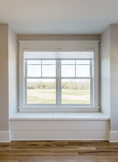 Built-in Storage Bench Under Craftsman Window - WindsorONE Built In Entryway Bench Under Window, Built In Bench Under Window, Under Window Ideas, Window Bench With Storage, Classical Craftsman, Fireplace Between Windows, Plant Bench, Craftsman Window, Bench Under Window