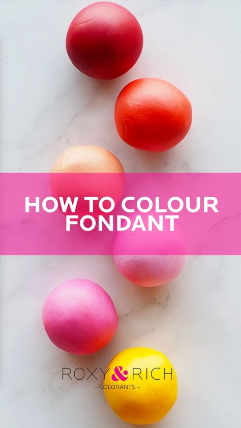 Looking for a fun and easy way to add some colour to your fondant creations? Look no further than FONDUST®️! Our premium quality powder colours are perfect for coloring fondant, making it easy to create custom shades and designs. Check out our video tutorial on how to colour fondant with FONDUST®️ and take your cake decorating skills to the next level! #FONDUST #fondant #cake decorating #coloring #tutorial #roxyandrich Coloring Fondant, How To Color Fondant, Dark Peach Color, How To Make Pink, Fondant Creations, How To Make Red, Almond Paste, Food Colouring, Custom Shades