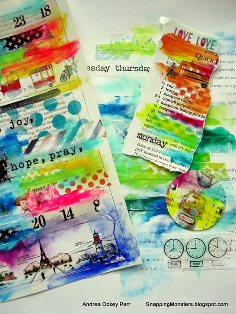 Washi Tape Collage Art, Adapted Art, Lip Balm Party Favors, Tag Shapes, Military Alphabet, Fodder School, You're The Balm, Tim Holtz Mixed Media, Washi Tape Projects