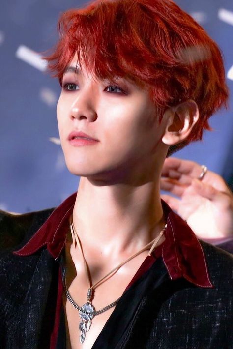 Red Hair Boy, Exo Fan, Long Stories, Exo Baekhyun, Red Hair Color, Byun Baekhyun, Character Outfits, Hair A, Chanyeol