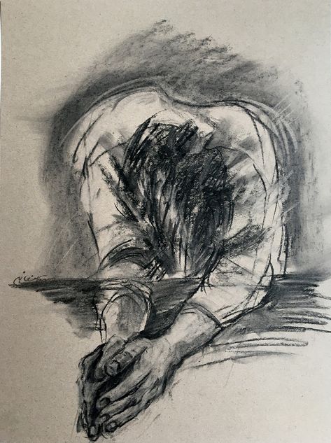 Charcole Drawings, Easy Charcoal Drawings, Charcoal Drawing Ideas, Charcoal Artists, Charcoal Artwork, Art Charcoals, Male Figure Drawing, Graphite Art, Arte Grunge