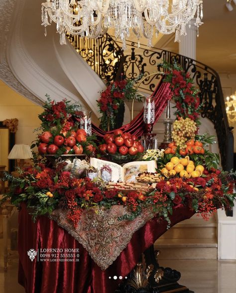 Yalda Night Ideas Decor, Yalda Design Idea, Yalda Decoration, Shab Yalda Decoration, Yalda Night, Wedding Table Themes, Dinner Idea, Coffee Design, Weeding