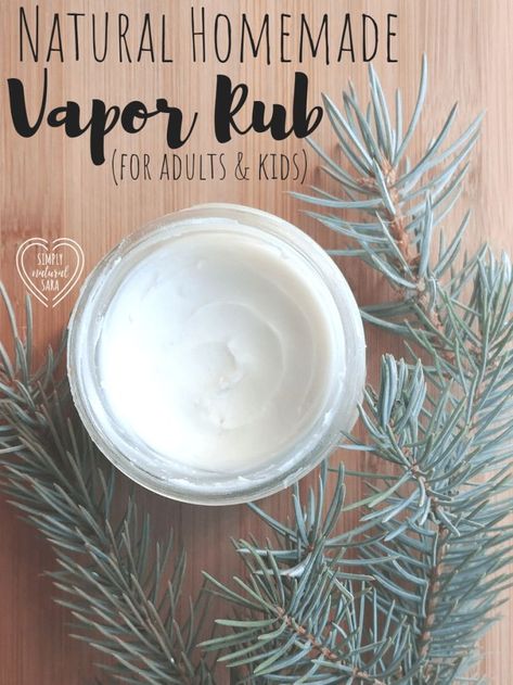 Chest Rub, Vapor Rub, Natural Healing Remedies, Diy Remedies, Cold Home Remedies, Natural Therapy, Natural Diy, Sore Throat, Natural Health Remedies