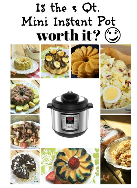 Is the 3 Qt. Mini Instant Pot right for you? - Home Pressure Cooking Mini Crockpot Recipes, Instant Pot Freezer, Pressure Cooking Today, Pot Roast Recipes, Easy Instant Pot Recipes, Instant Pot Dinner Recipes, Insta Pot, Instant Pot Pressure Cooker, Instapot Recipes