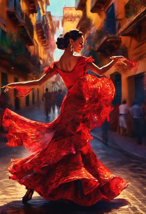 flamenco fiesta Check more: https://paintlyx.com/flamenco-fiesta/ Flamenco Show Barcelona, Spanish Flamenco Aesthetic, Spanish Culture Aesthetic, Flamenco Dancers Photography, Dance Types, Flamenco Aesthetic, Flamenco Outfit, Flamenco Wedding, Spanish Dresses