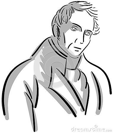 Image representing a portrait of the famous Italian writer Alessandro Manzoni. An idea that can be used to talk about his books, like The Promessi Sposi, or italian literature. Alessandro Manzoni, Italian Literature, Artistic Portrait, Portrait Artist, Talk About, Stock Illustration, Stock Vector, Literature, Vector Illustration