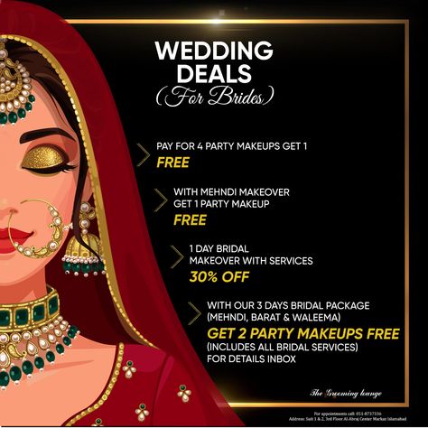 Beauty Parlour Offer Poster, Makeup Banner, Face Mask For Pimples, Bridal Banner, Makeup Advertisement, Offer Poster, Beauty Salon Marketing, Bridal Makeup Services, Makeup Poster