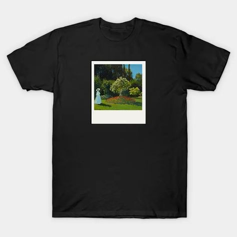 claude monet - Famous Art - T-Shirt | TeePublic Artistic Custom Artwork T-shirt For Summer, Claude Monet Shirt, Graphic Tee T-shirt For Artistic Expression With Custom Artwork, Van Gogh Tshirt, Monet Tote Bag, Famous Art, Claude Monet, T Shirt, Art