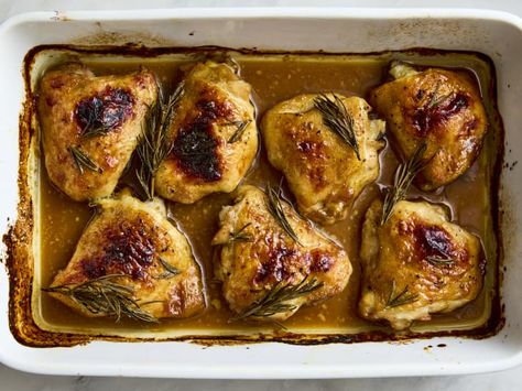 Maple-Dijon Chicken Thighs Recipe (Incredibly Tender) | The Kitchn Dijon Chicken Thighs, Glazed Chicken Thighs, Easy Baked Chicken Thighs, Maple Dijon Chicken, Maple Glazed Chicken, Making Chicken, Dijon Chicken, Easy Baked Chicken, Glazed Chicken