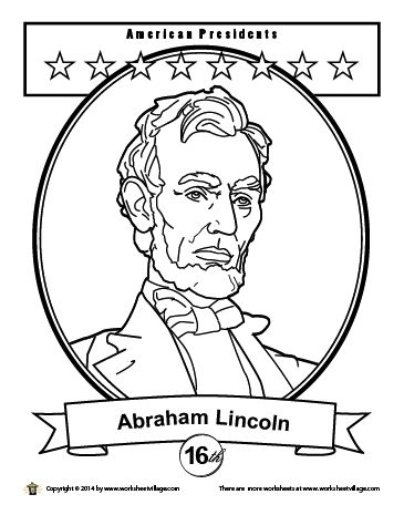 Abraham Lincoln Coloring Page, Abraham Lincoln Silhouette, Abraham Lincoln Craft, Lincoln Monument, Presidents Week, Abraham Lincoln Images, Mlk Crafts, History Lessons For Kids, Elementary History