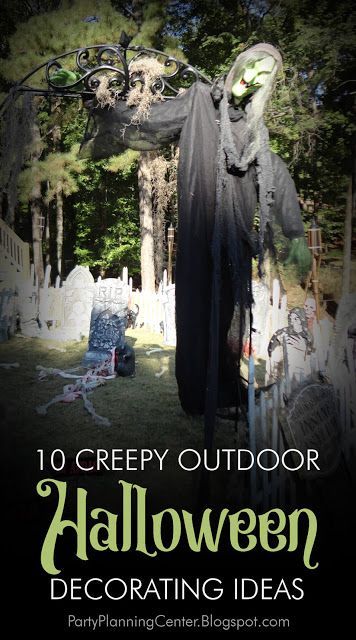 Scary Halloween Decorations Outdoor Diy, Scary Halloween Yard, Outdoor Halloween Decorating, Halloween Lawn Decorations, Decorating Halloween, Outside Halloween Decorations, Scary Halloween Decorations Outdoor, Scary Halloween Decorations Diy, Halloween Decorating Ideas