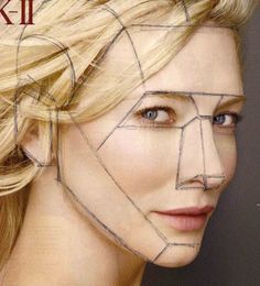 get students to draw planes of the face over magazine images yr 9-10 Planes Of The Face, 얼굴 드로잉, Drawing Hair, 얼굴 그리기, Magazine Images, Human Drawing, Drawing Faces, Anatomy Drawing, Art Instructions